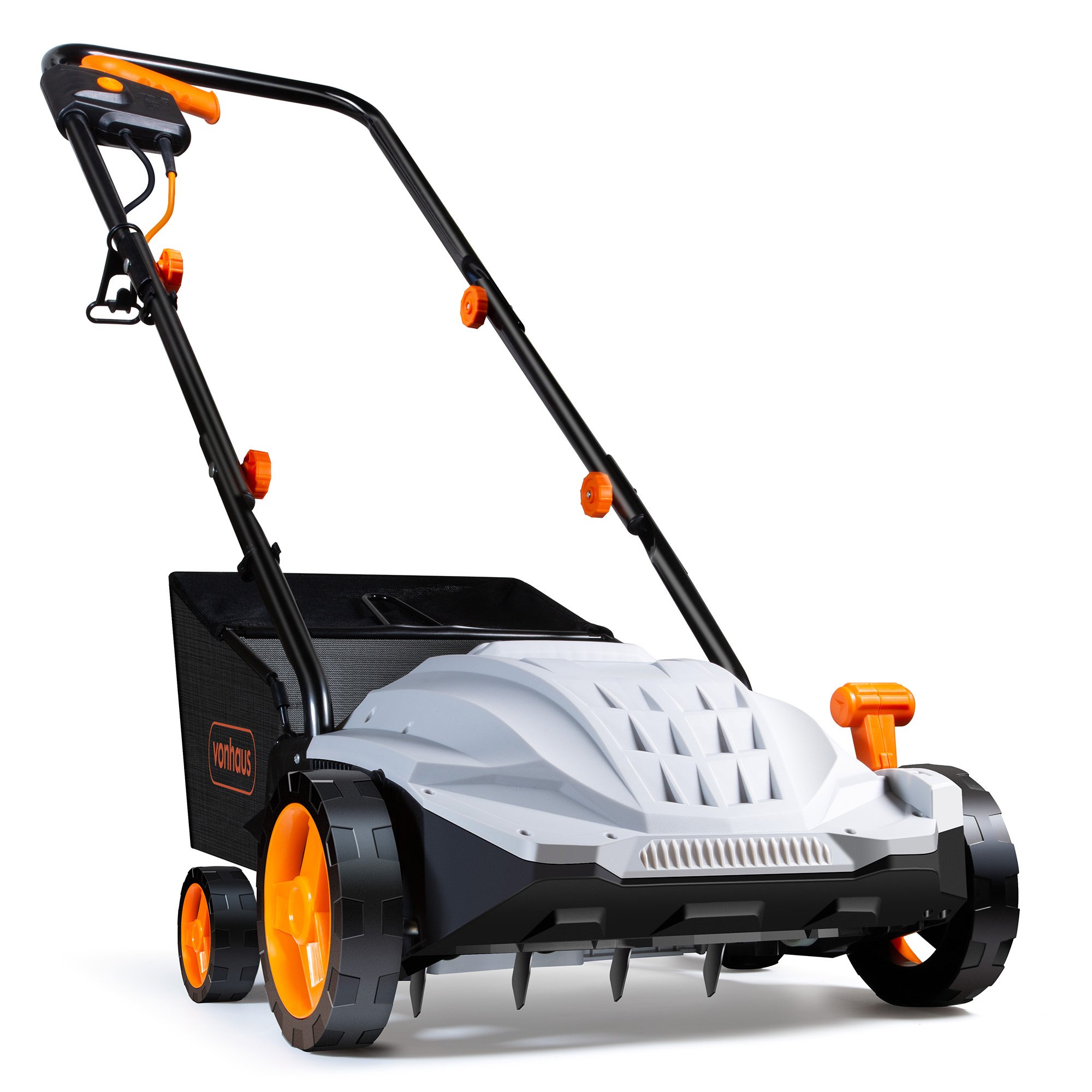 VonHaus 1500W 30L Electric Lawn Scarifier & Aerator - 4 Heights