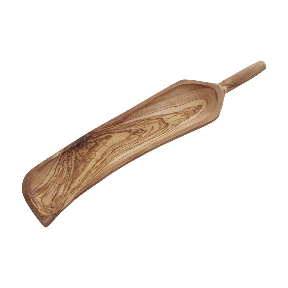 Orsina Kora Olive Wood Curved Paddle Serving Board - Natural
