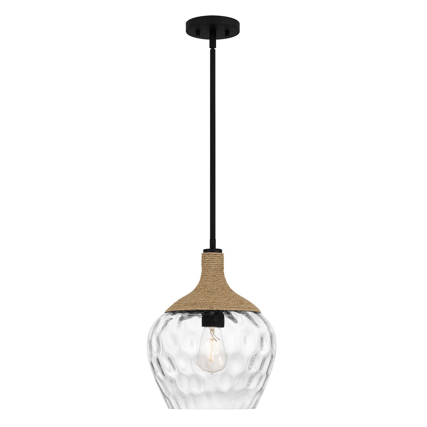 Elstead Quoizel Dome Pendant Light - Matt Black