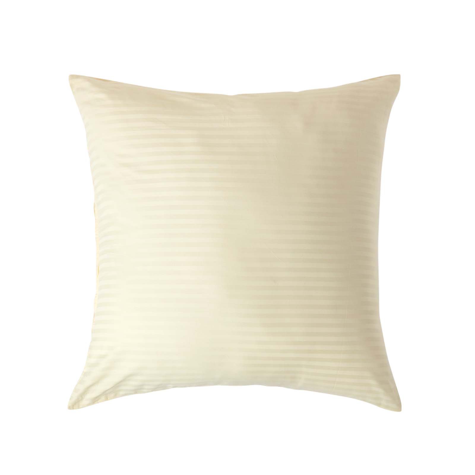 Homesapes Egyptian Cotton Satin Stripe Pillowcase - 80 x 80 cm - Yellow