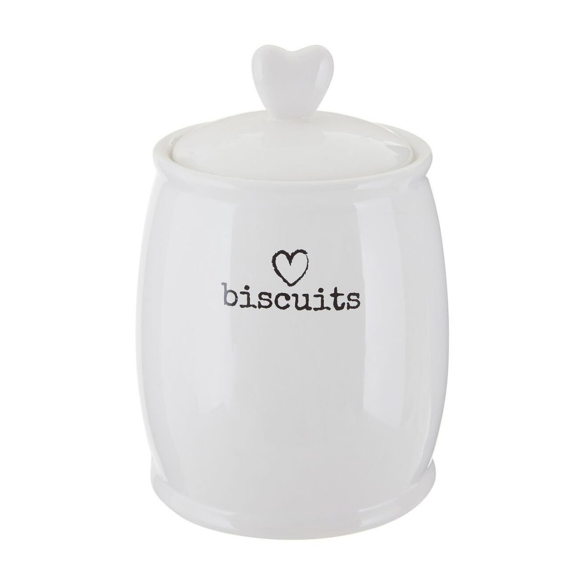 Orsina Charm Dolomite Biscuit Canister – White