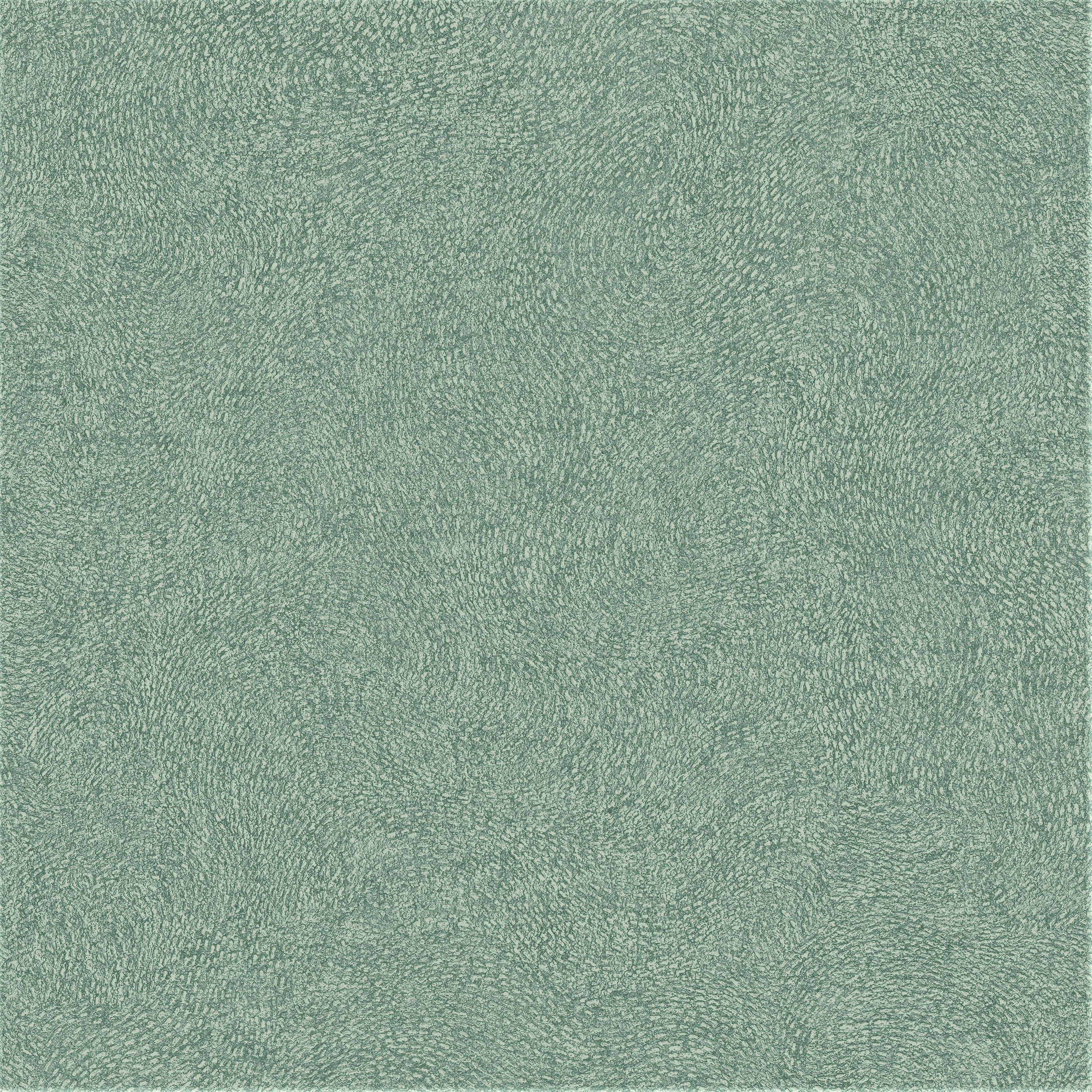 Grandeco Santiago Swirled Stitch Textured Blown Vinyl Wallpaper - Green