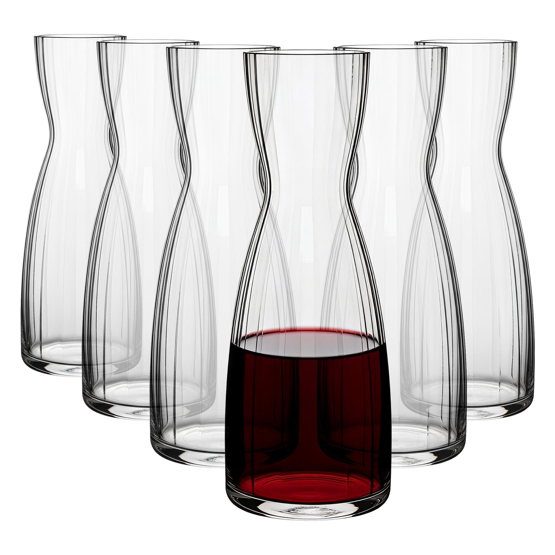 Argon Tableware Hoxton Optic Crystal Carafes - 1.1L - Pack of 6