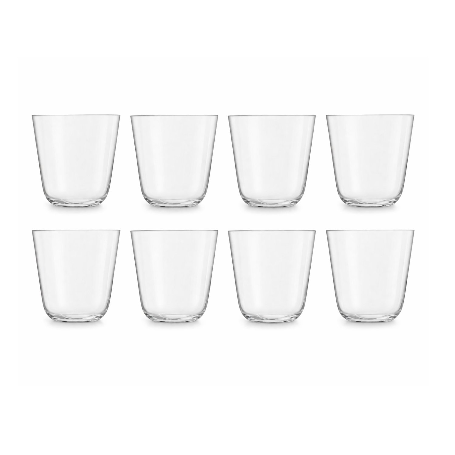 LSA International Arc 260ml Stackable Tumblers Set of 8 - Clear