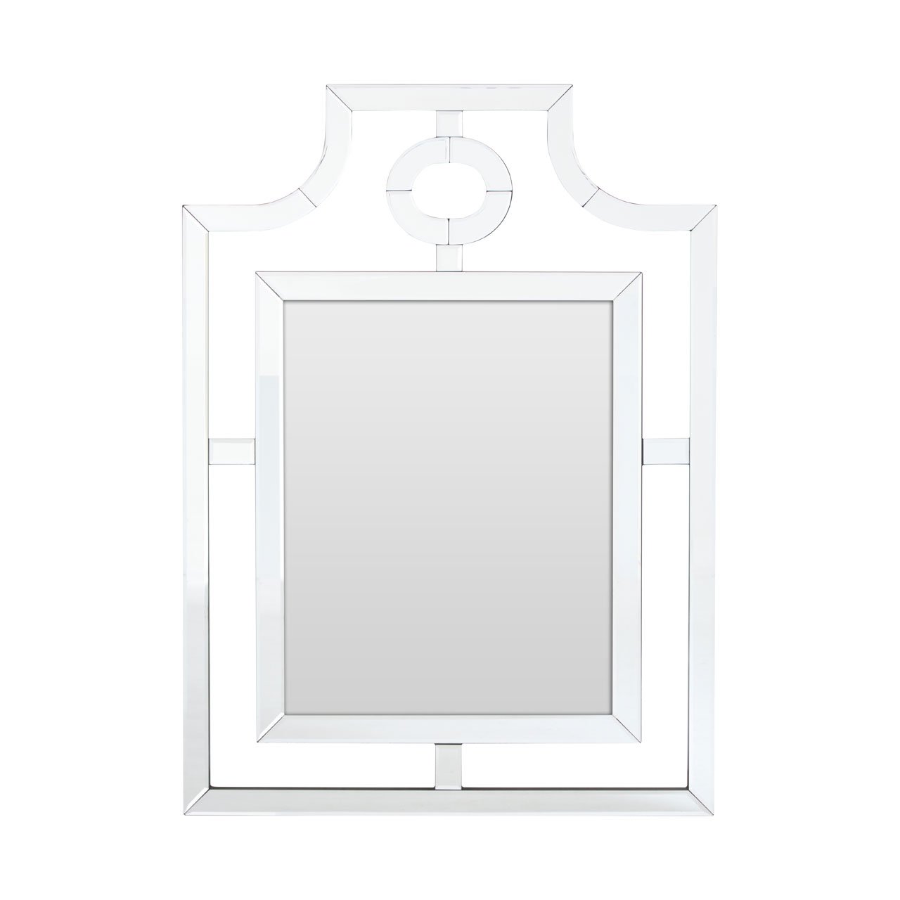 Orsina Nicolette Cut Out Design Wall Mirror - Silver