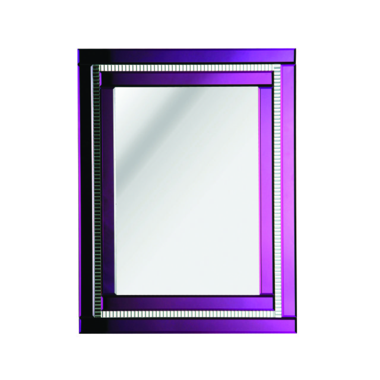 Orsina Carlotta Deco Wall Mirror - Purple