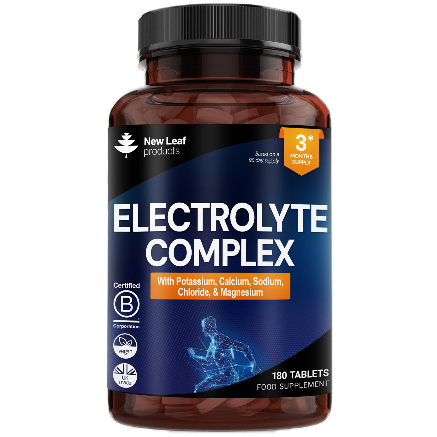 New Leaf Electrolytes Complex Minerals Potassium Magnesium - 180 Tablets