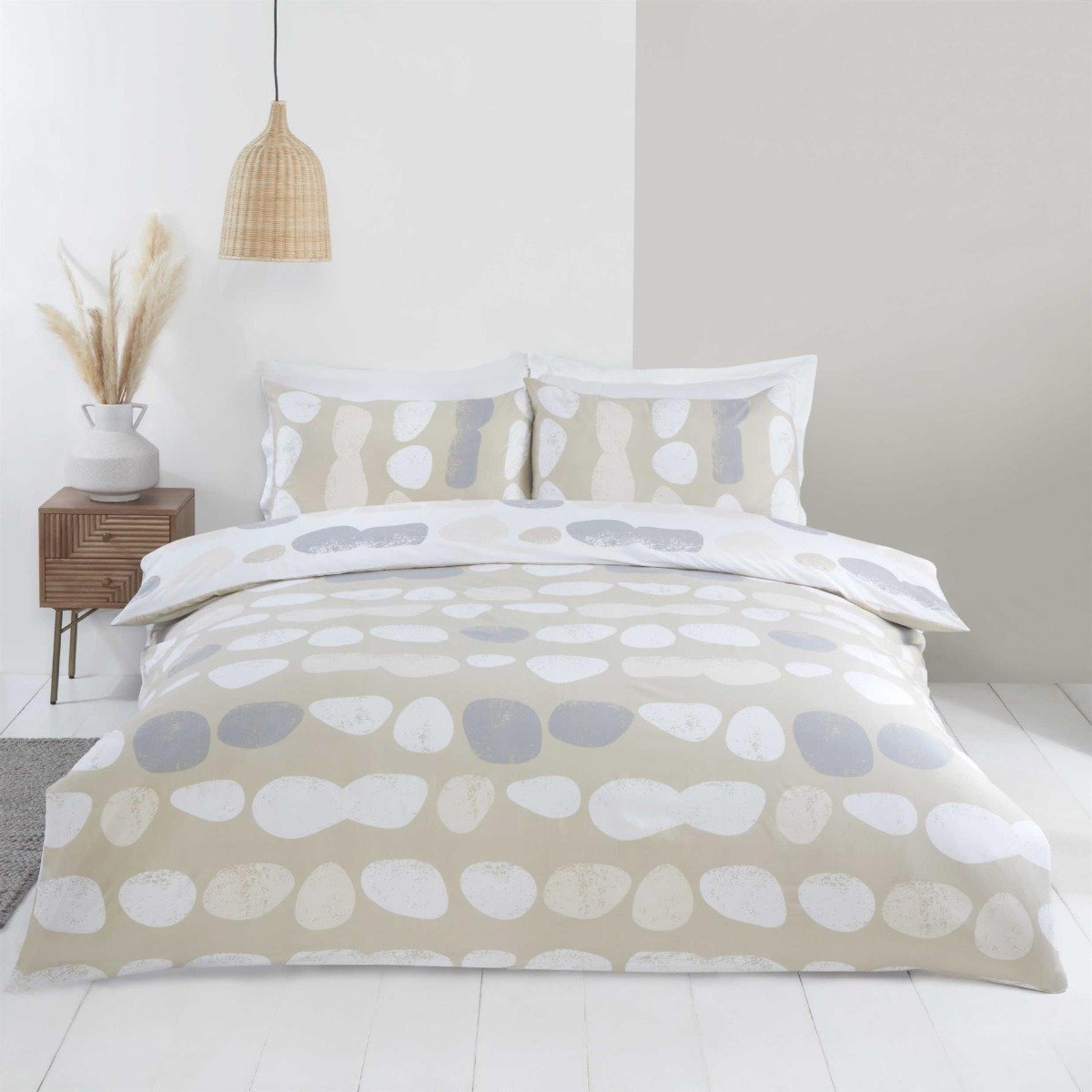 Rapport Truro Natural Duvet Cover Set - Double