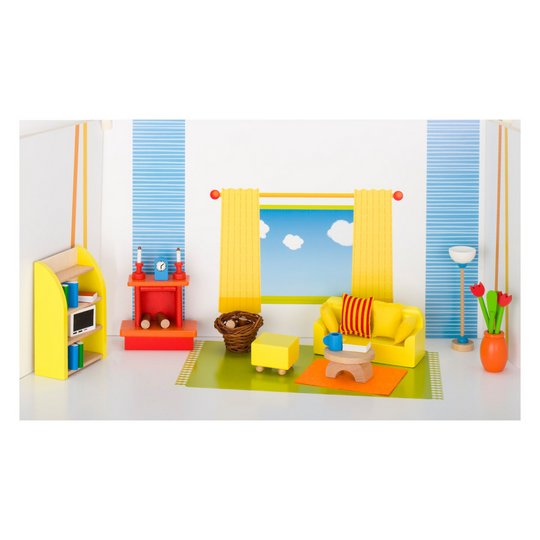 Goki Living Room Furniture for Dollhouse Toy Accessories
