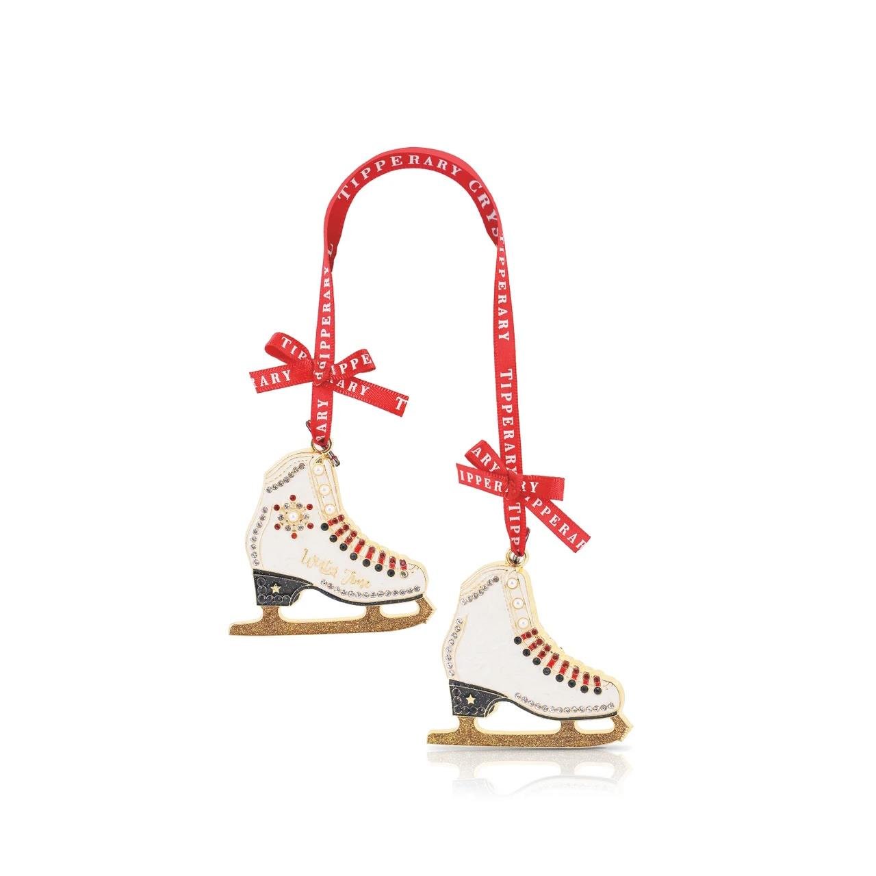 Tipperary Metal Sparkle Ice Skates Hanging Decoration