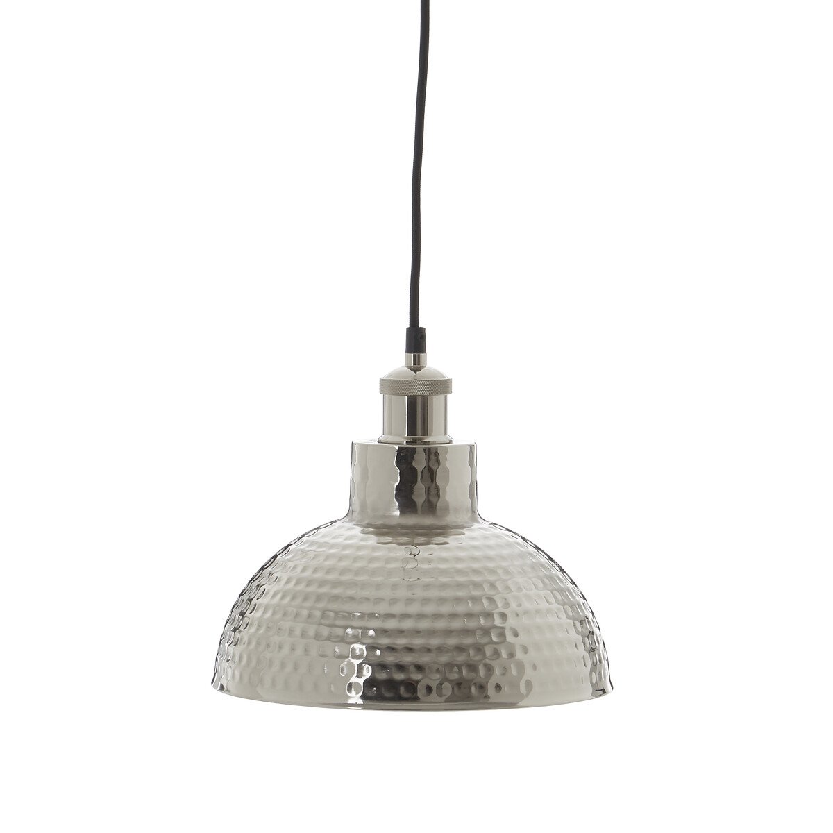 Orsina New Foundry Hammered Effect Pendant Light - Silver