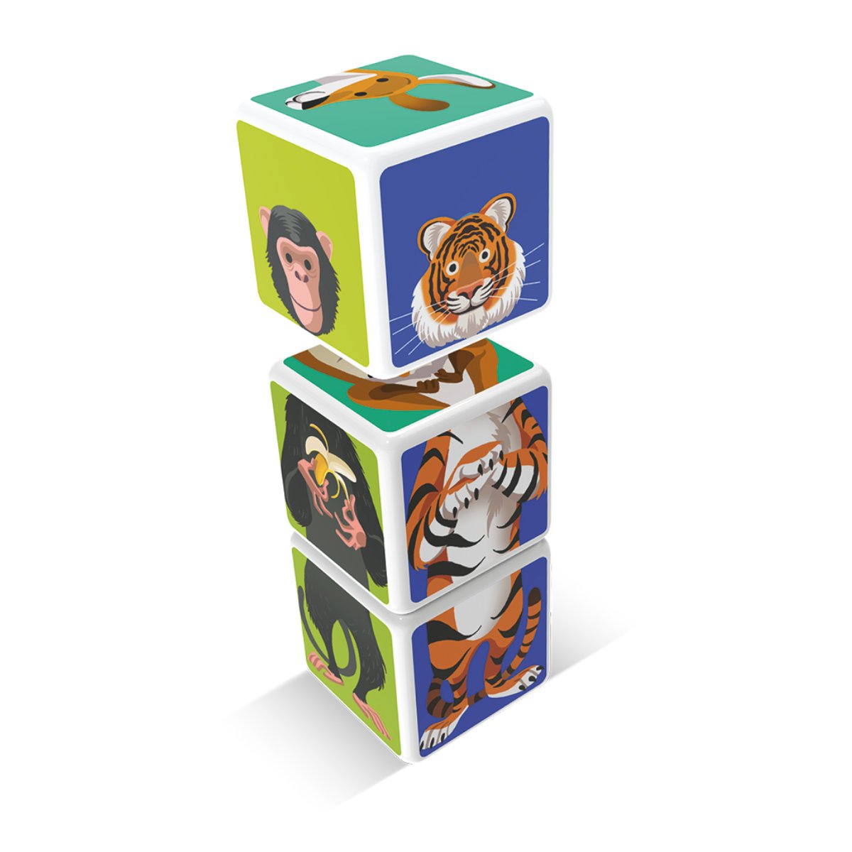 Geomag Magicube Mix & Match Animals 3 Cubes Set Toddler Toy