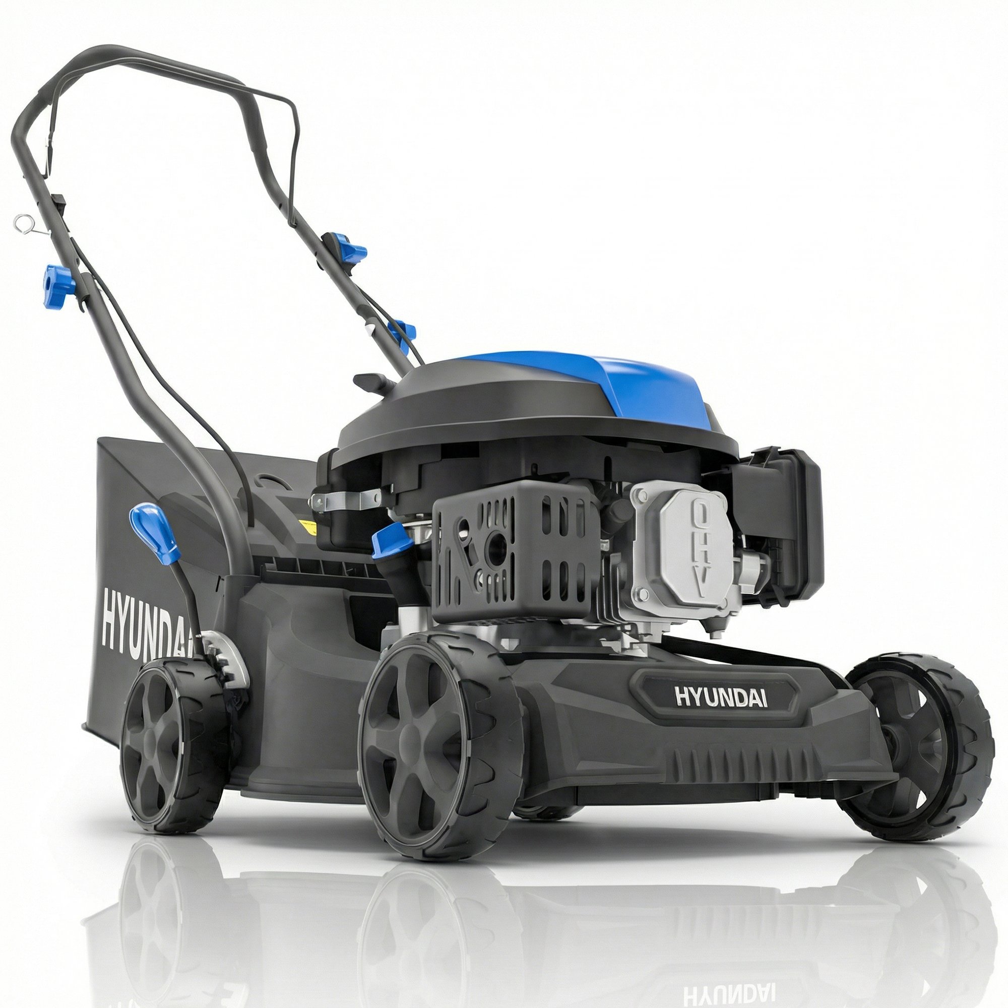 Hyundai 139cc Petrol Lawn mower Black - 35L