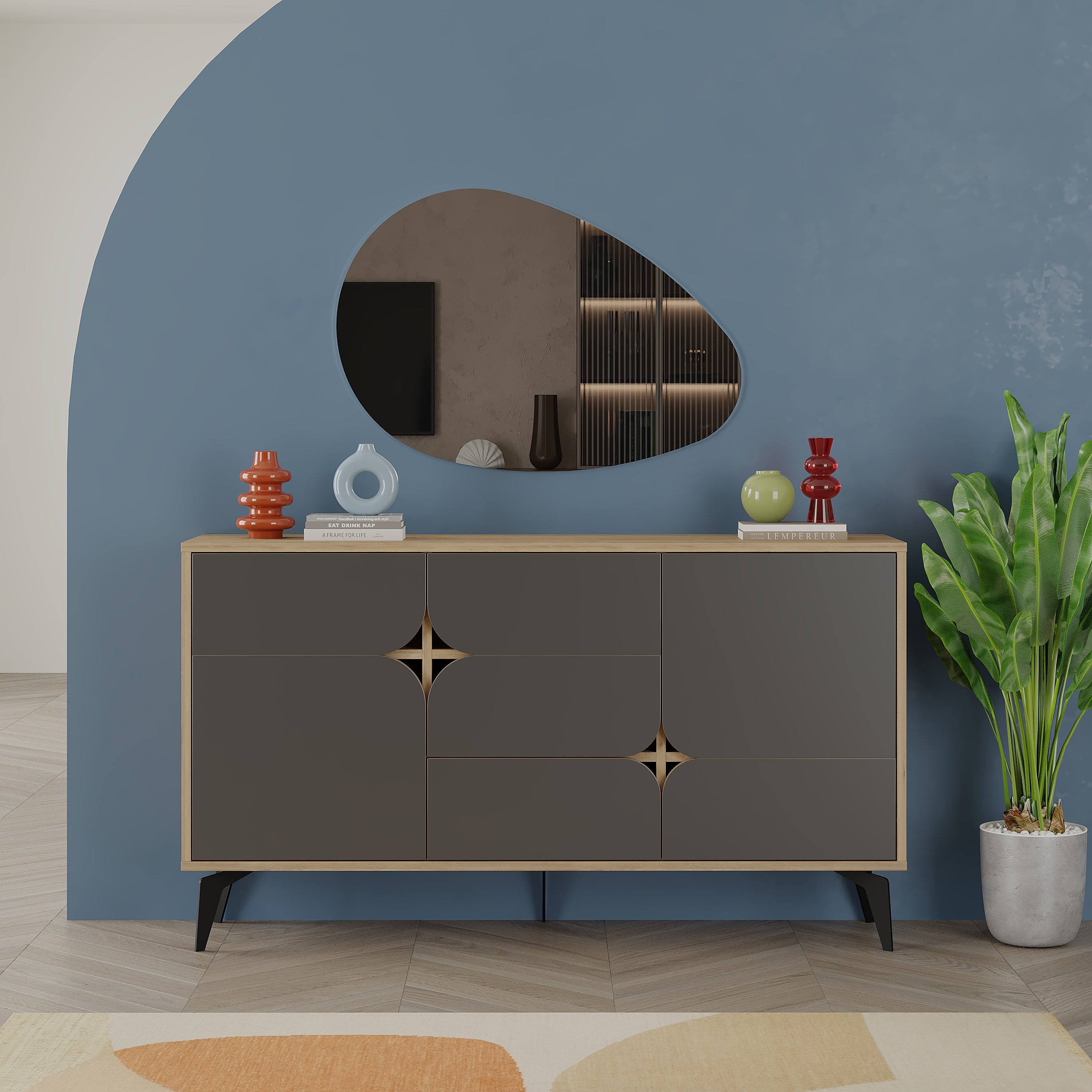 Decortie Spark Sideboard - Oak