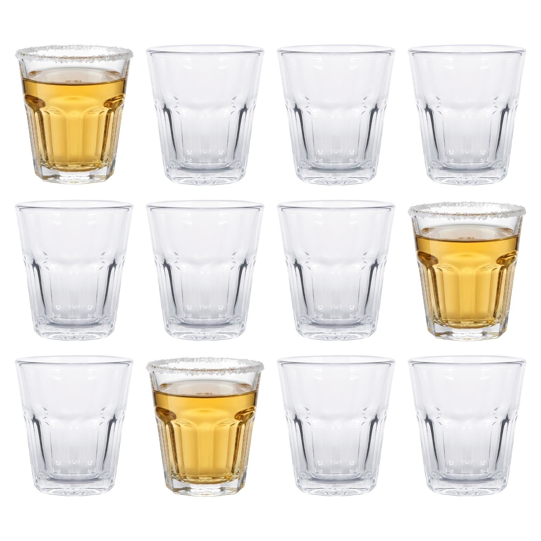 Argon Tableware Panelled Shot Glasses - 55ml - Pack of 12