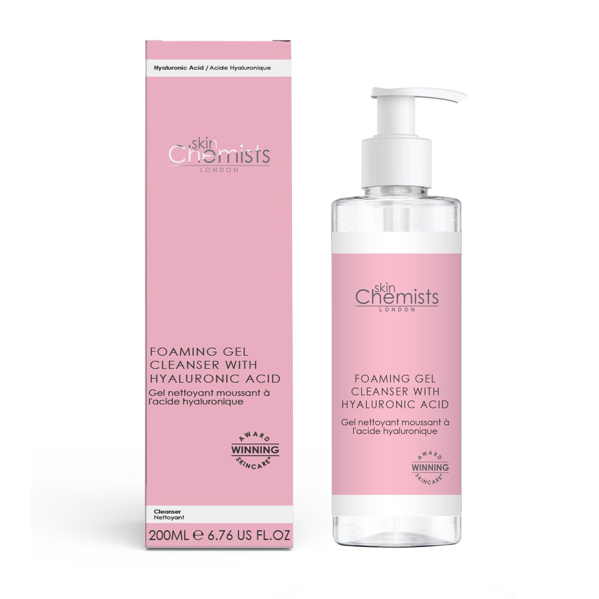 skinChemists Foaming Anti-Ageing Gel Cleanser with Hyaluronic Acid - 200ml