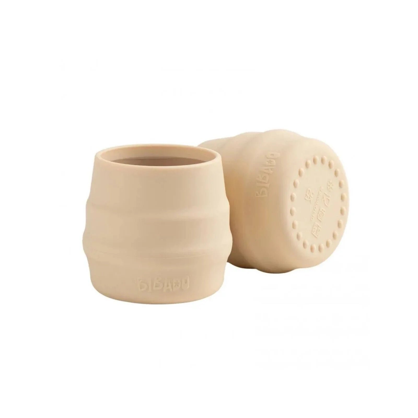 Bibado Pack of 2 Sippit Silicone Open Training Cups 6+ Months - Fawn