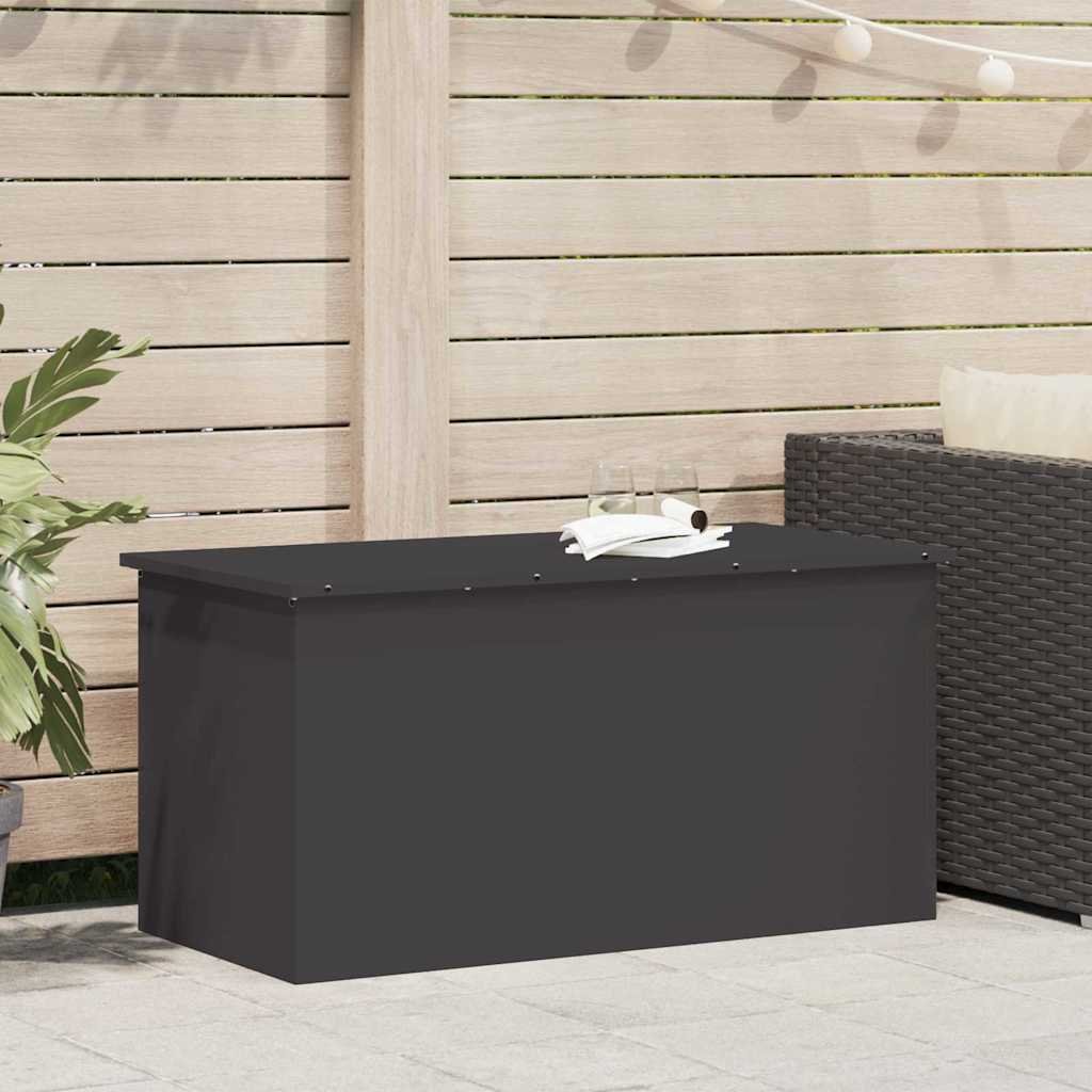 Walplus Steel Outdoor Storage Box - Black - 100 x 50.5 x 50 cm