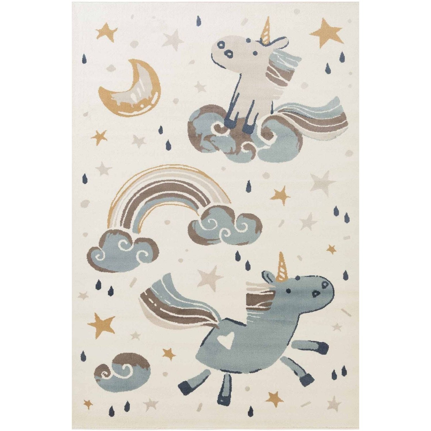 Hanse Home Cream Adventures Unicorn Rug - 120 x 170cm
