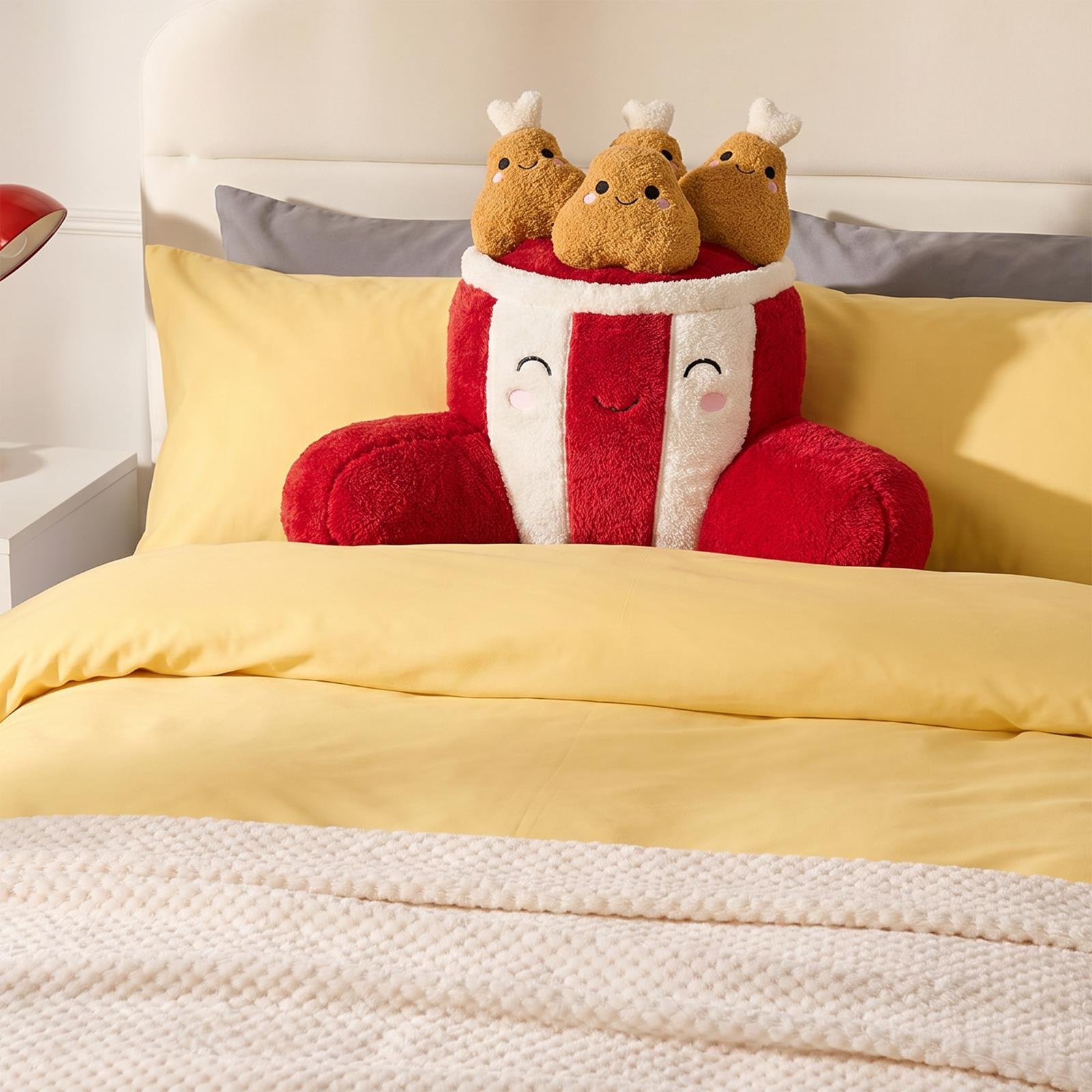 OHS Kids Krispy The Fried Chicken Cuddle Cushion - Red