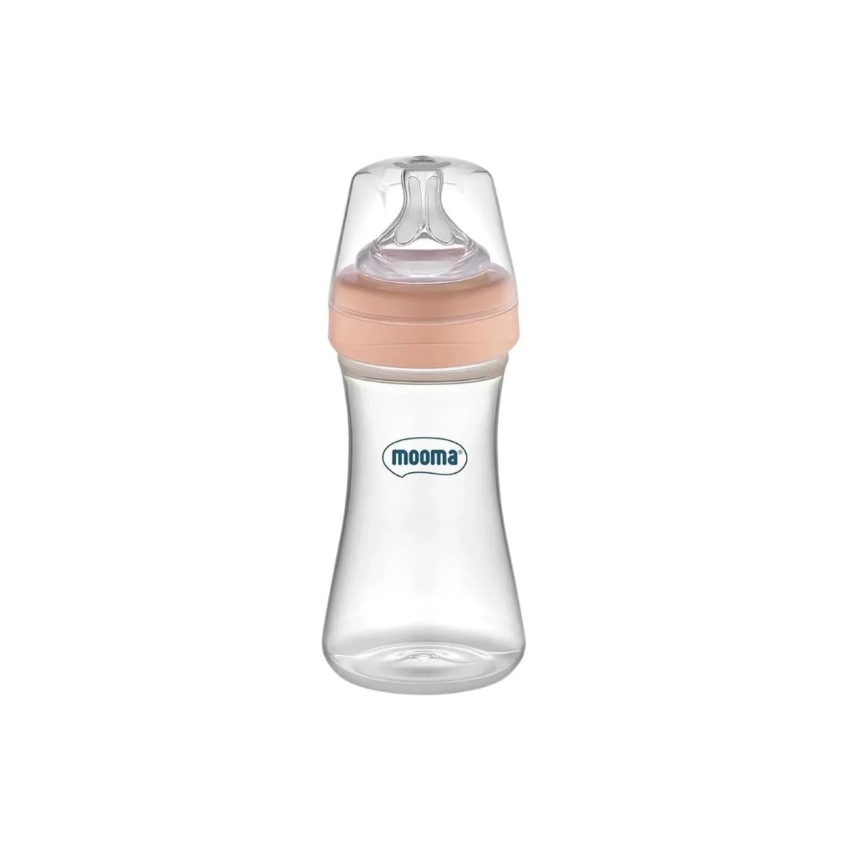 Mooma 250ml Kindy Fast Flow Feeding Bottle - Old Rose
