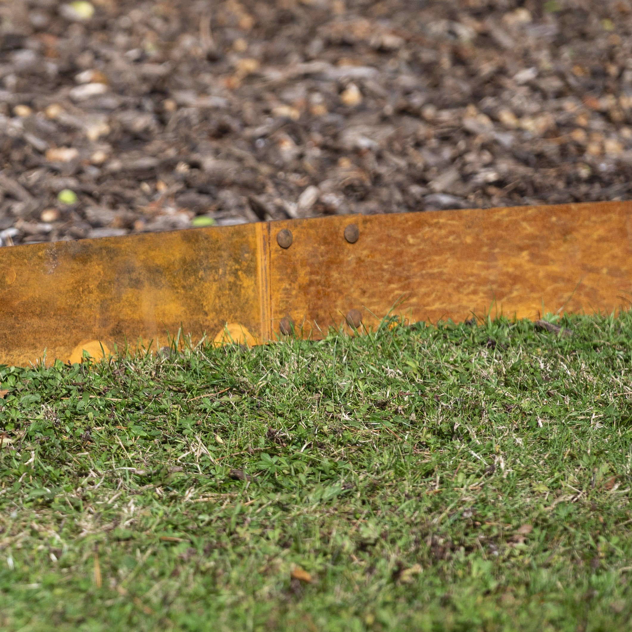 Primrose Corten Steel Modular Straight Edging 5m Pieces - 10cm