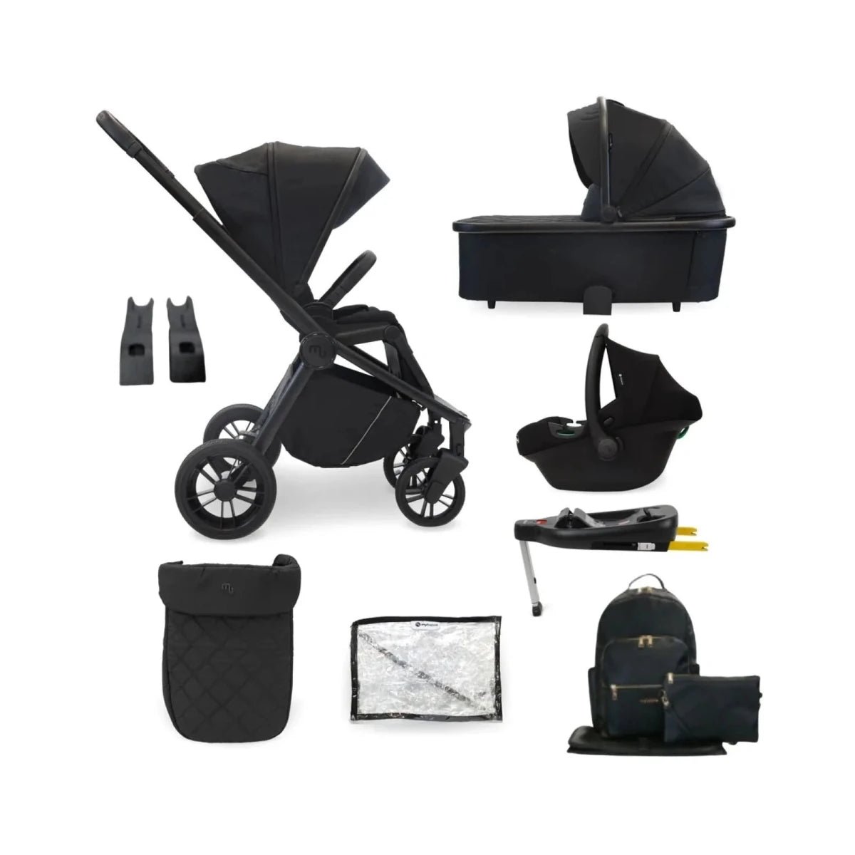 My Babiie 3-in-1 Travel System - Black