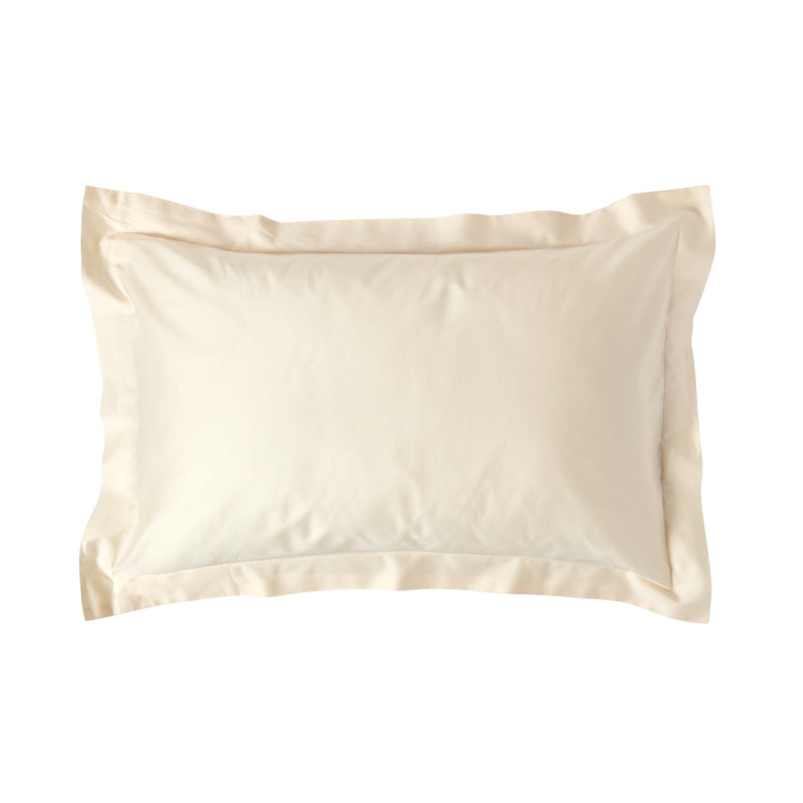 Homescapes Organic Egyptian Cotton Sateen Oxford Pillowcase - Cream