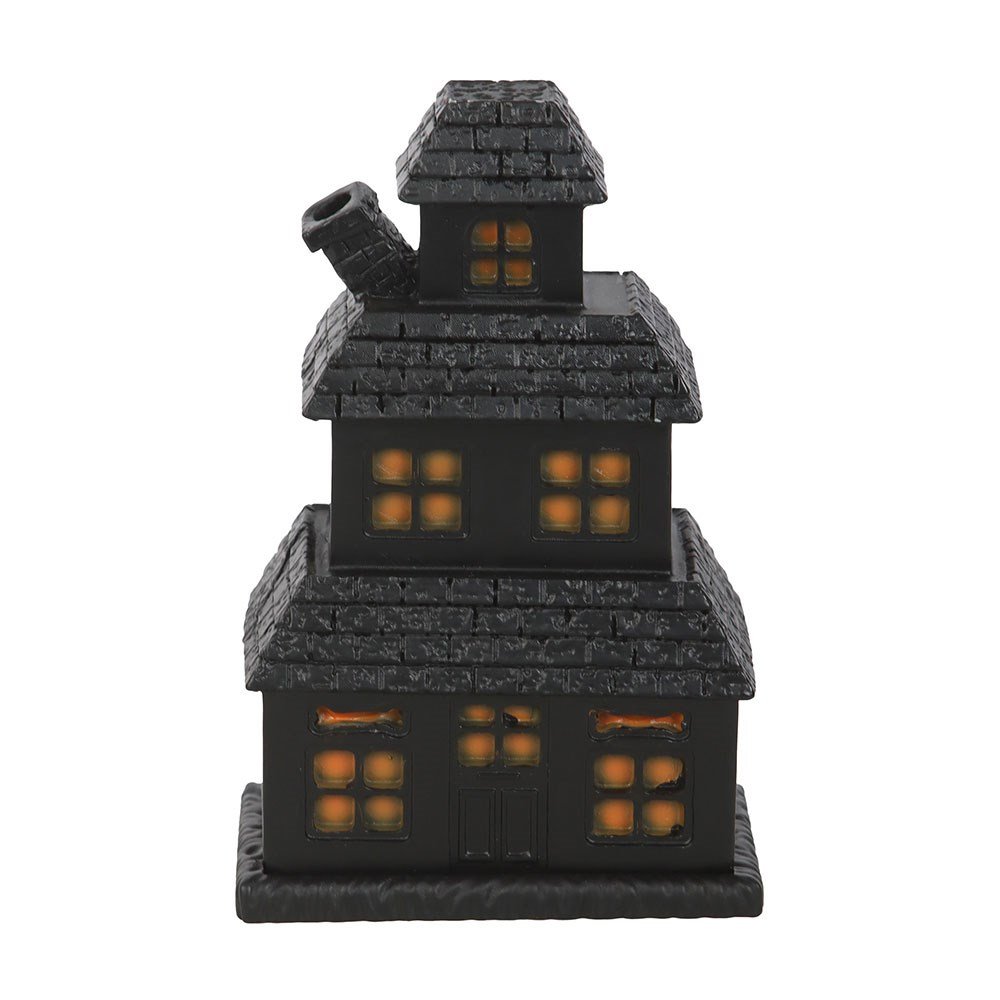 Something Different Haunted House Incense Cone Holder - Black