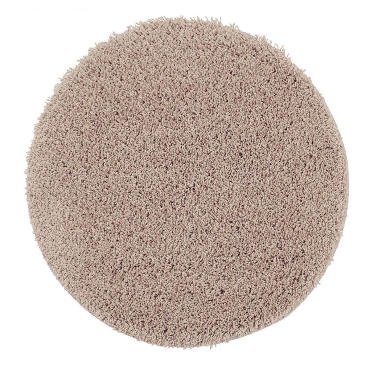 The Rugs Pink Plain Round Shaggy Rug - 100cm