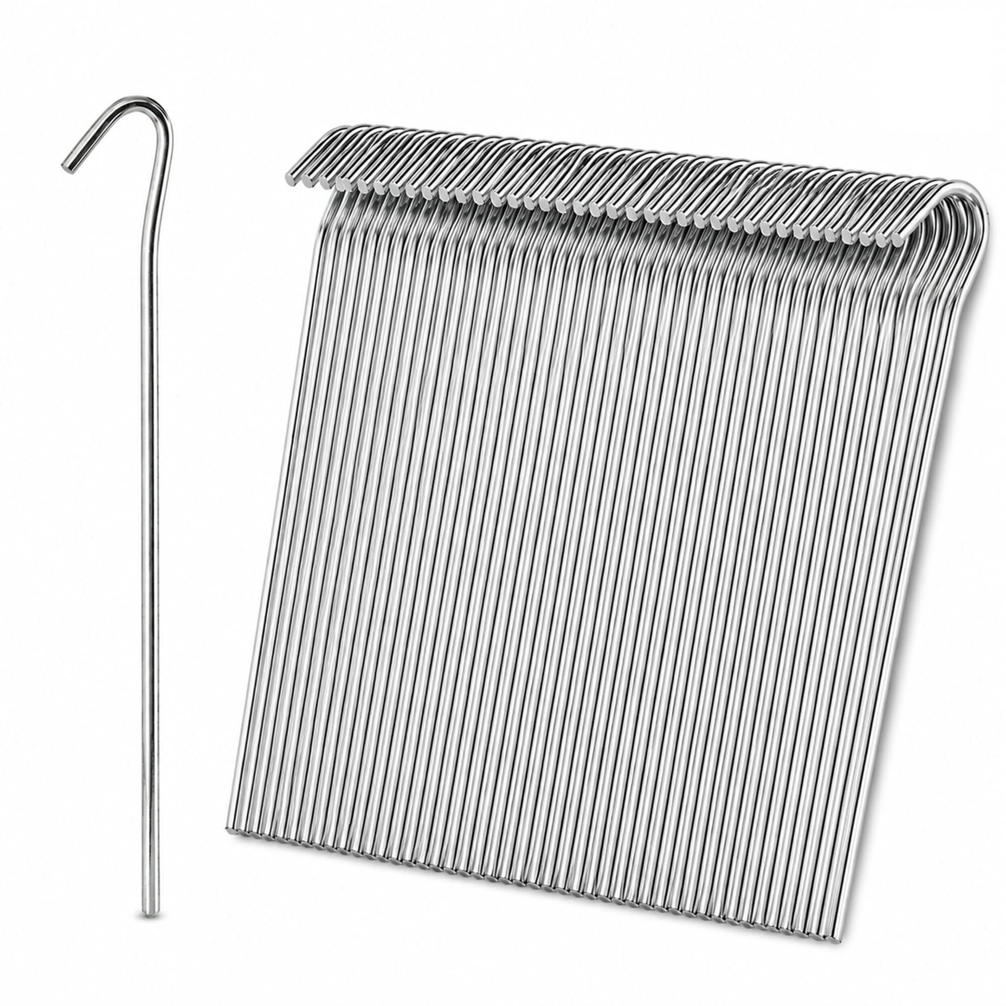 Keplin Pack of 60 Galvanised Alloy Steel Tent Pegs 23cm - Silver