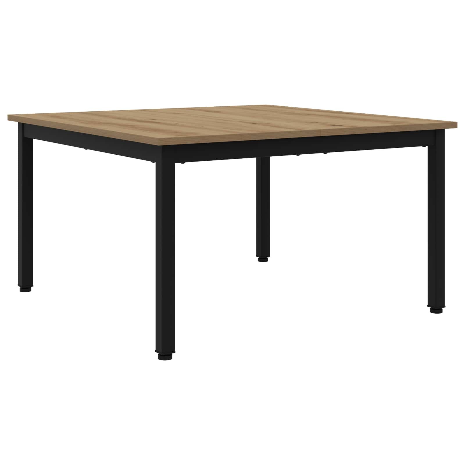 Walplus Engineered Wood Coffee Table - Oak - 80 x 80 x 45 cm