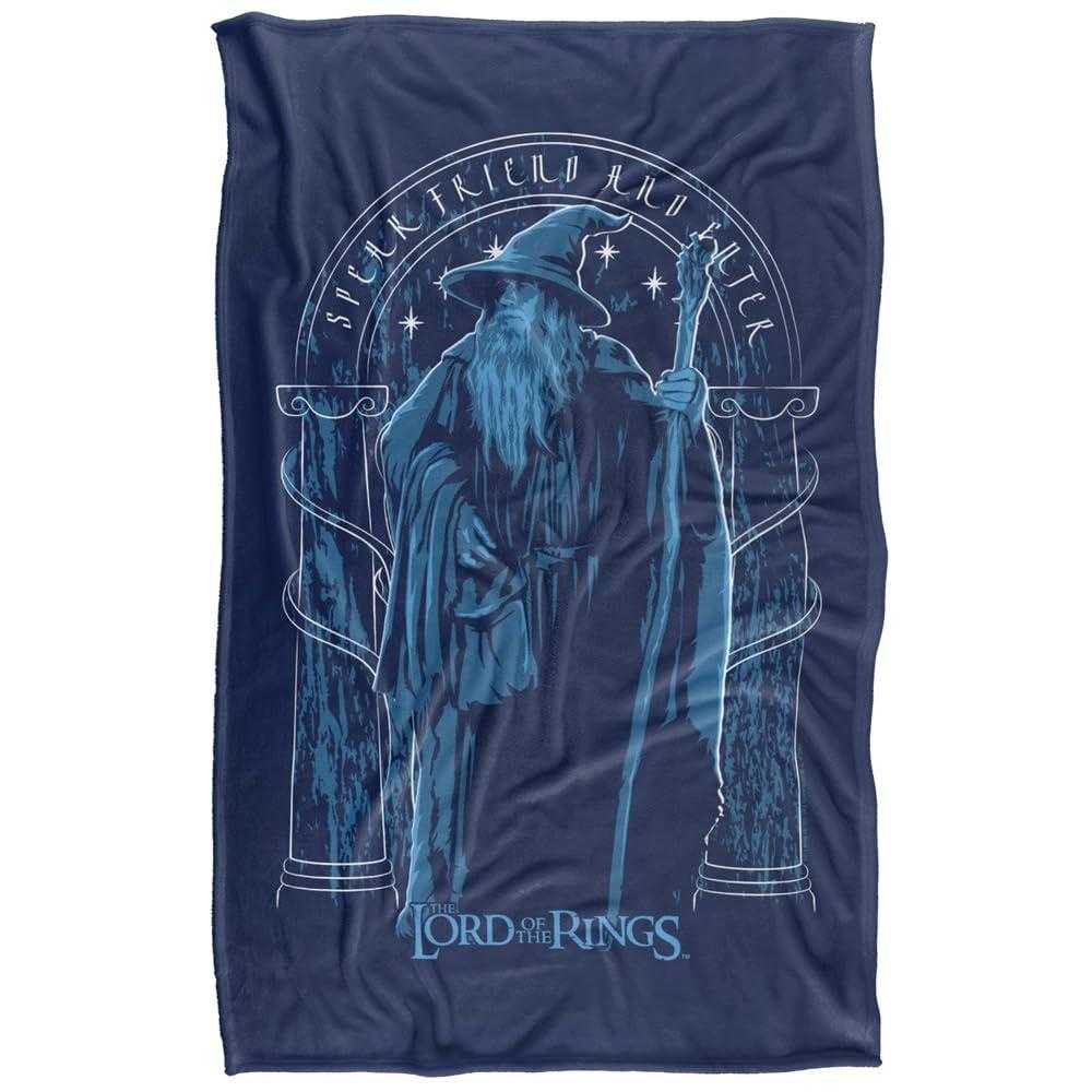 Lord Of The Rings Gandalf Doors Of Moria Soft Touch Blanket - 147cm x 91cm