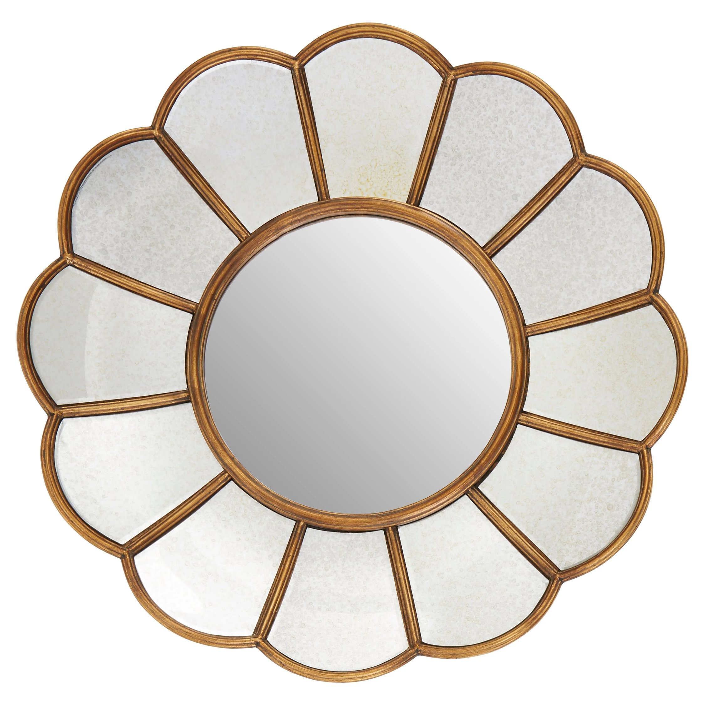 Orsina Verona Floral Wall Mirror – Gold
