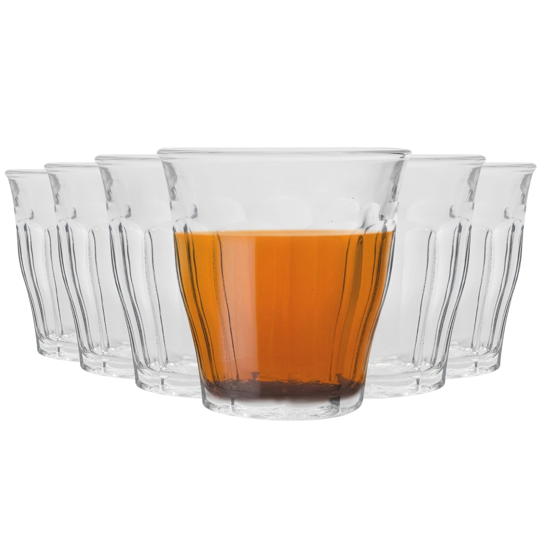Duralex Picardie 130ml Drinking Glass Tumblers - Pack of 6