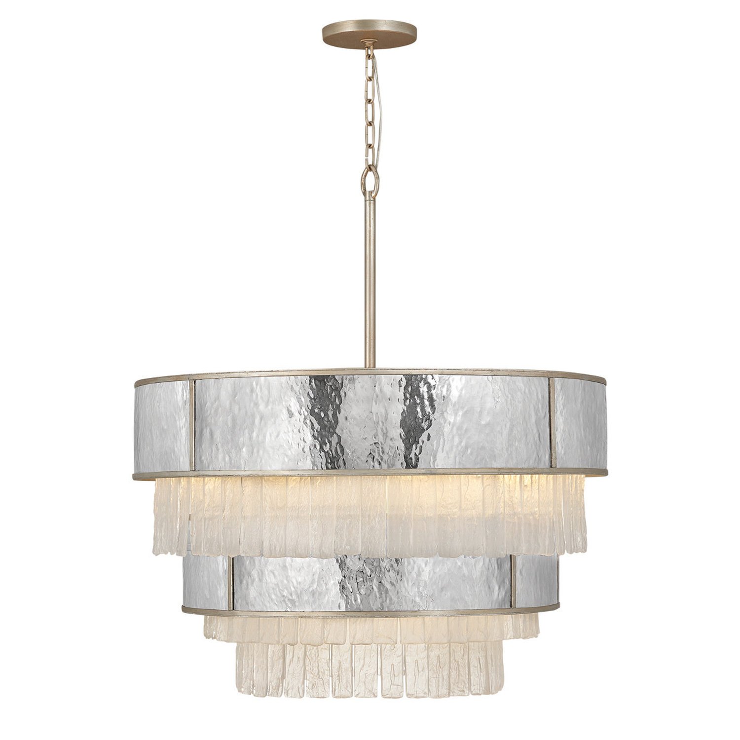 Elstead Hinkley 12 Arm Pendant Light - Champagne gold