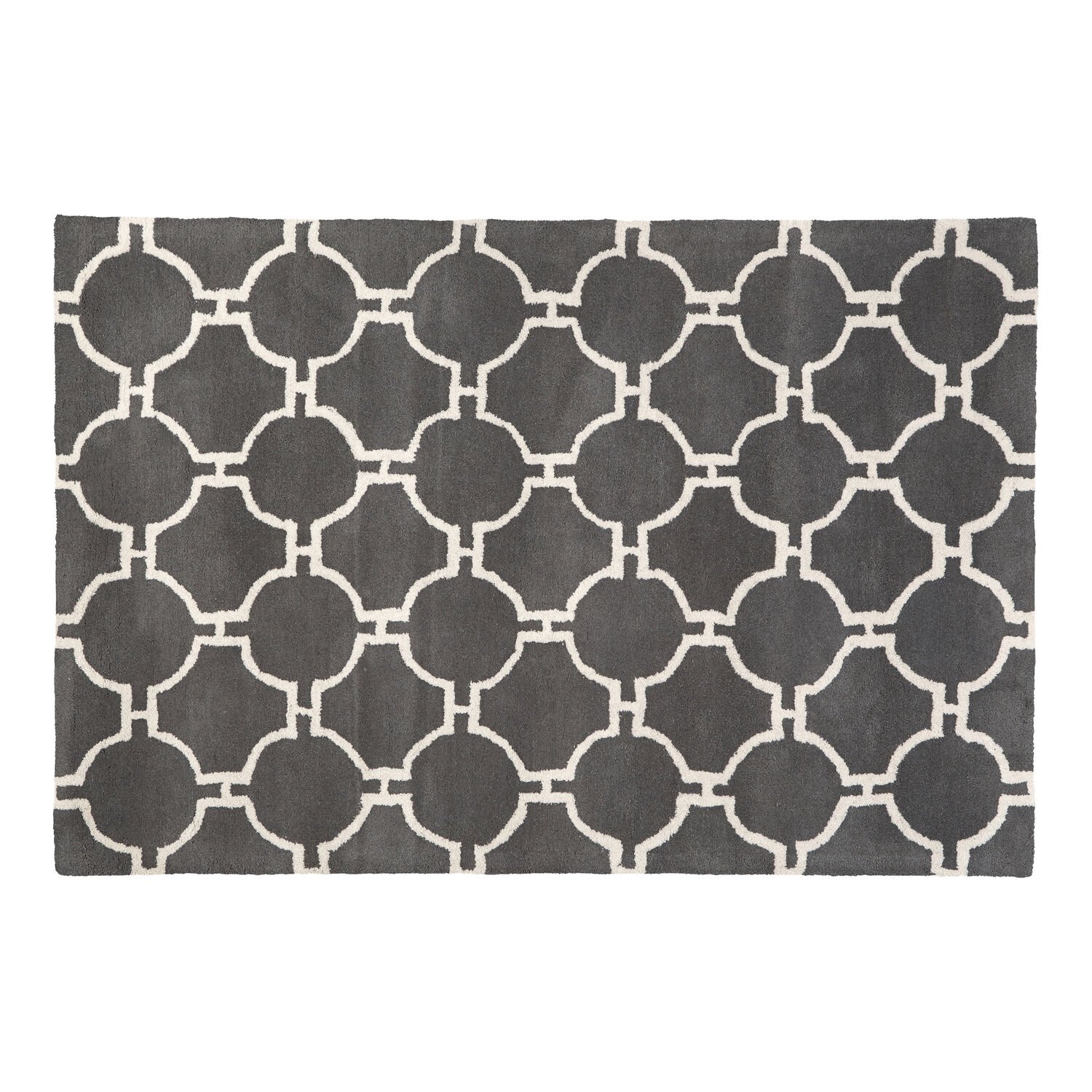 Orsina White and Grey Bosie Kensington & Rug - 120 x 180cm
