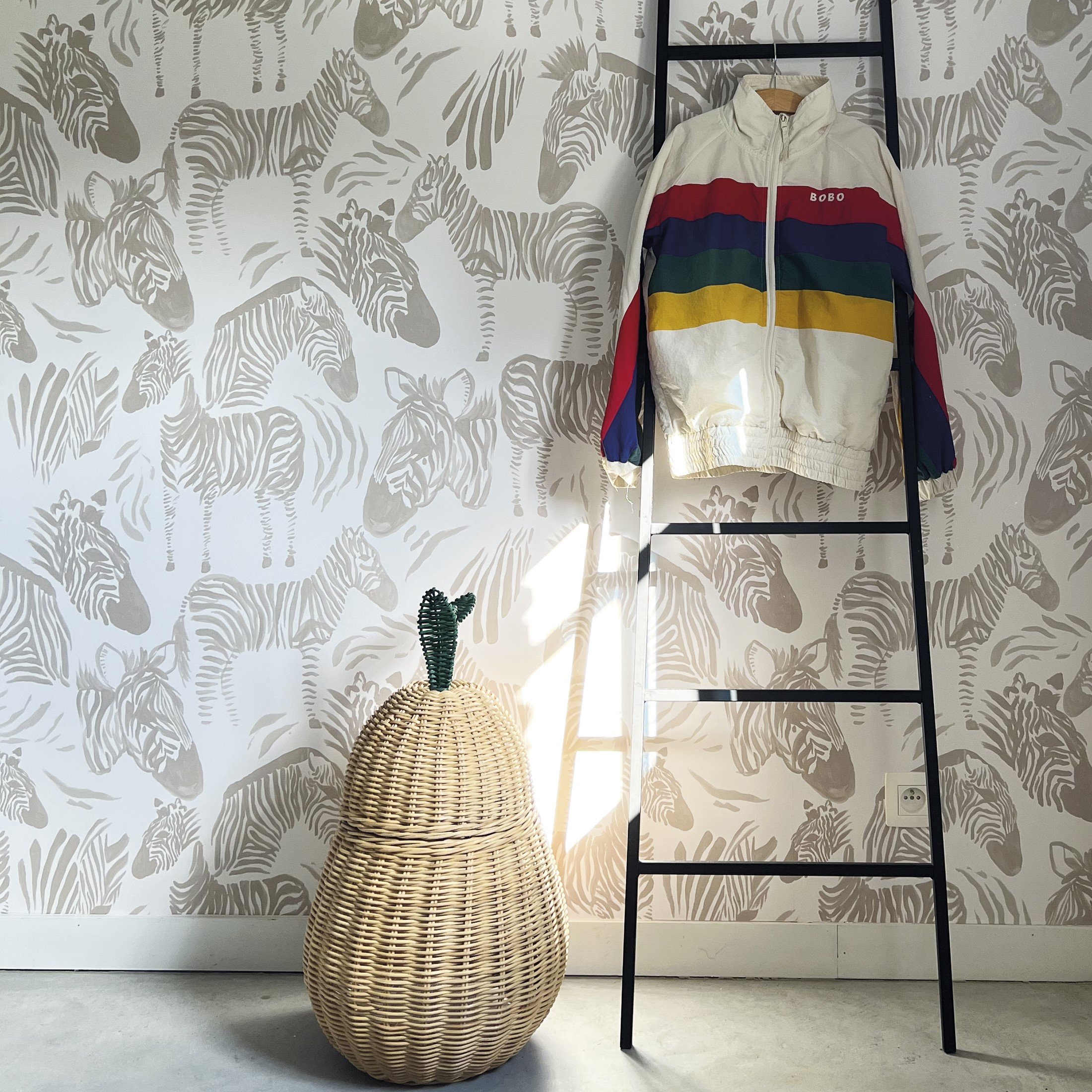 Grandeco Nursery Zebra 4 Lane Repeatable Wallpaper Mural - 2 x 2.8m