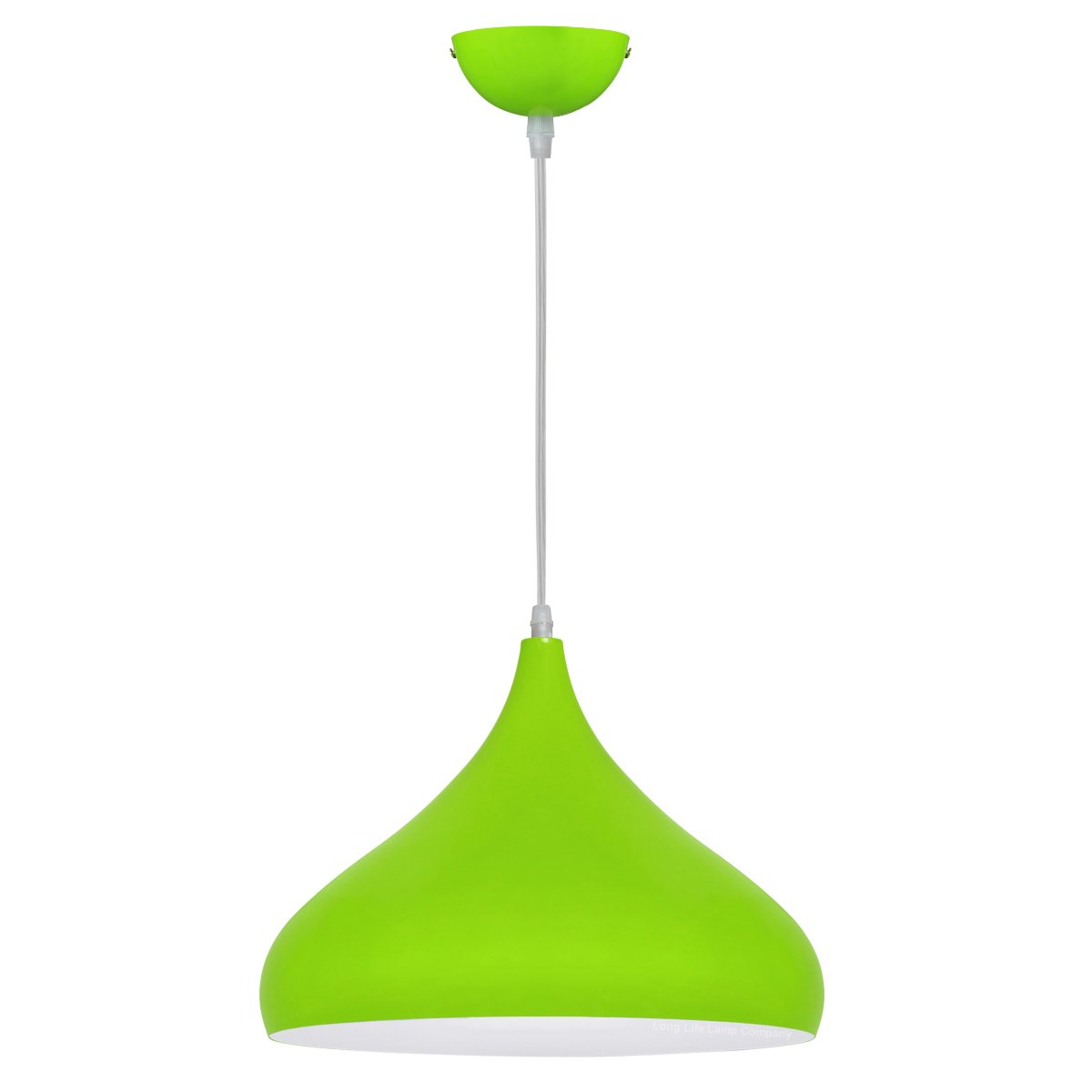 Energy Light Bulbs Metal Dome Ceiling Pendant Light - Green