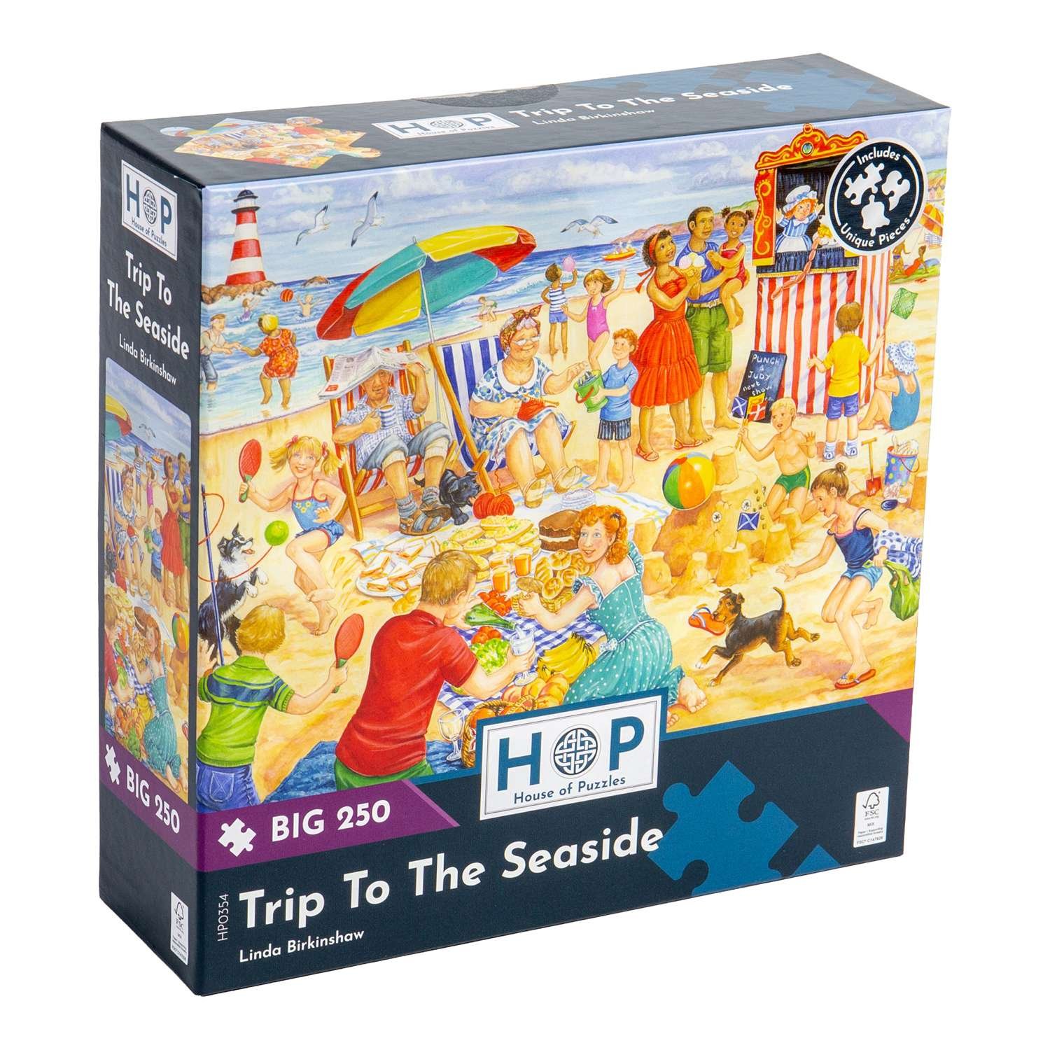 The House of Puzzles Trip To The Seaside BIG 250 Puzzle 3 Years +