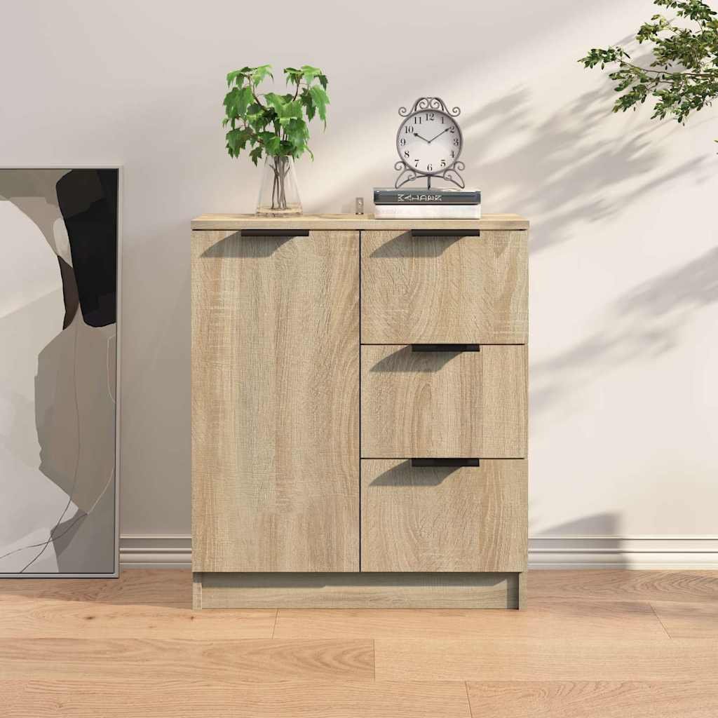 Walplus Engineered Wood Sideboard Open Shelf - Sonoma Oak - 60 x 30 x 70 cm