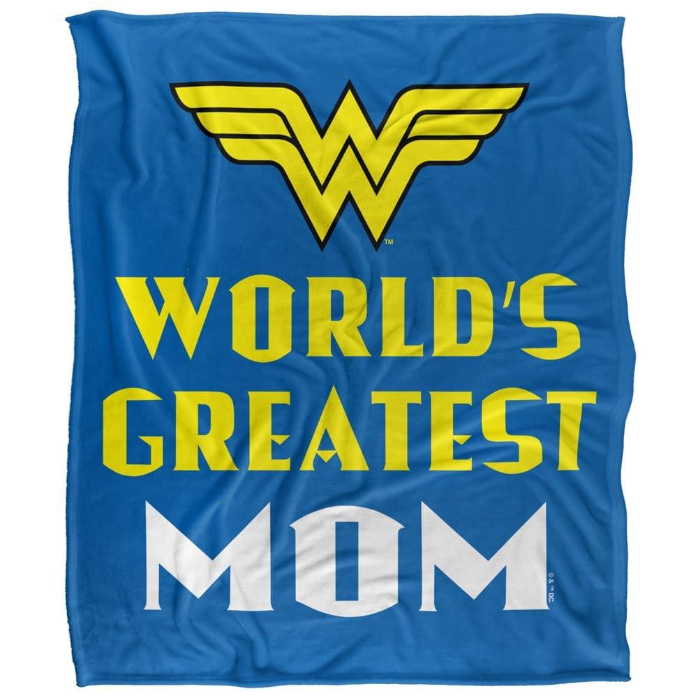 Wonder Woman World's Greatest Mom Throw - 147cm x 91cm