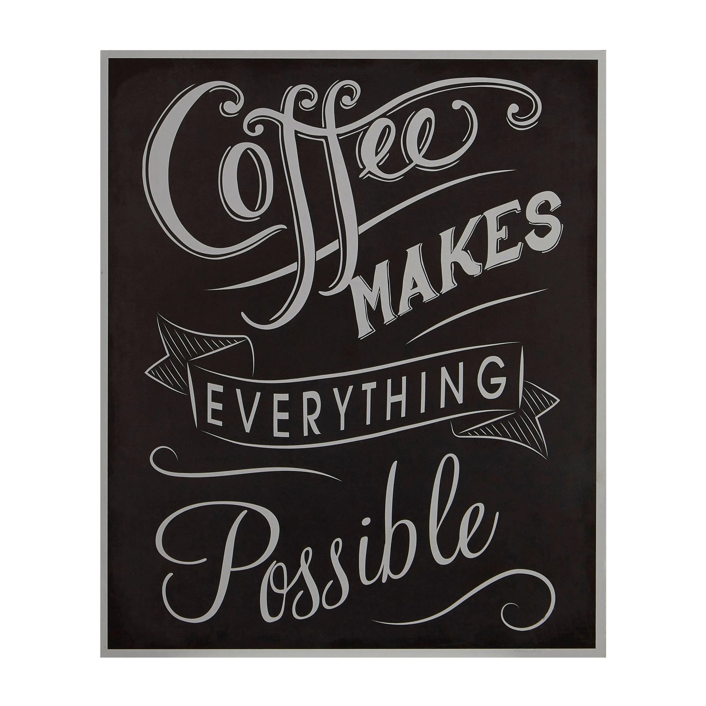 Orsina Madera Coffee Makes Everything Wall Plaque