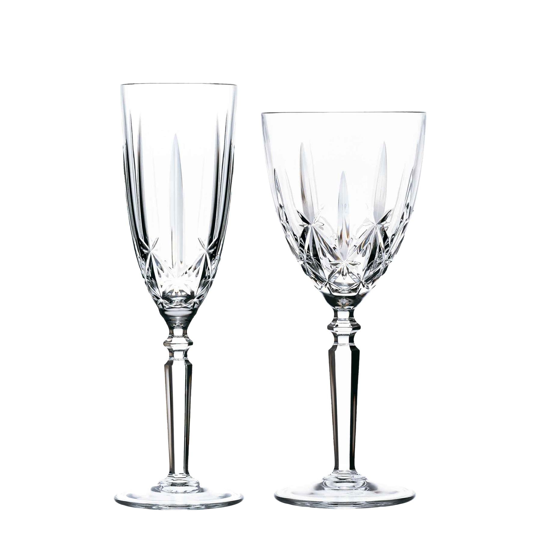 RCR Crystal Orchestra 12 Piece Wine Glasses and Champagne Flutes Set
