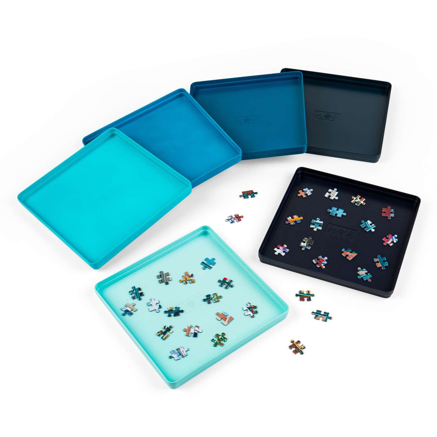 The House of Puzzles Pack of 6 Puzzle Trays - 3 Years +