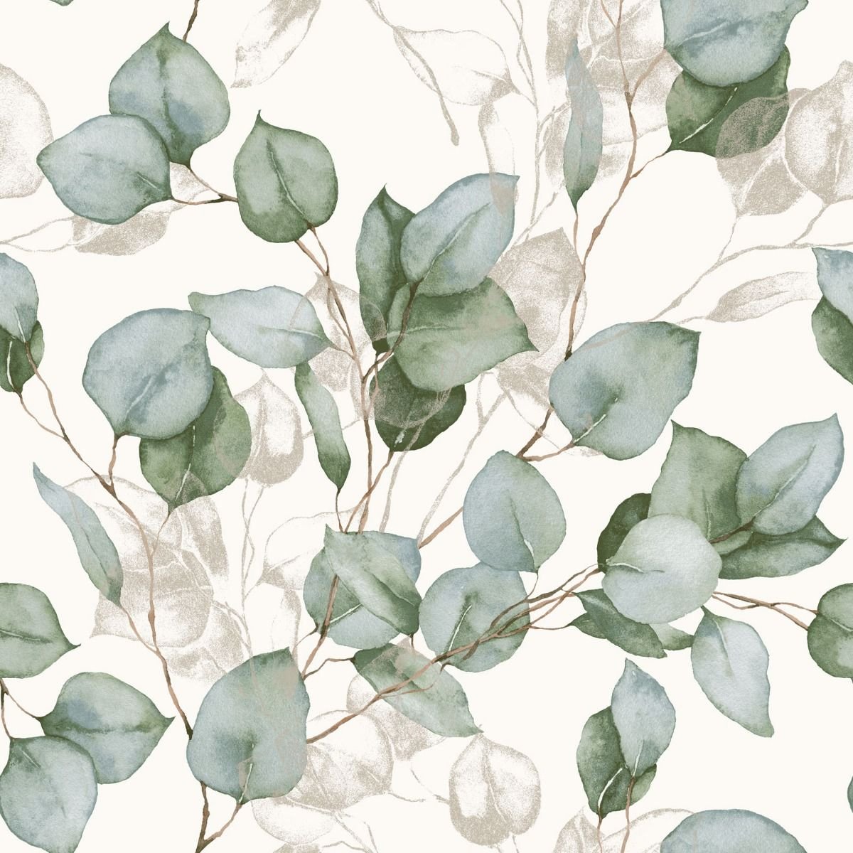 World Of Wallpaper Eucalyptus Wallpaper - White