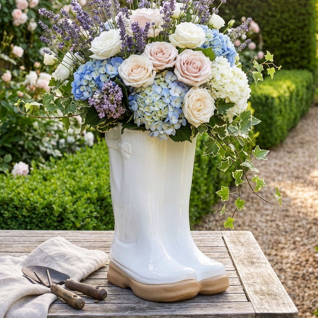Dibor Large Wellington Planter - White