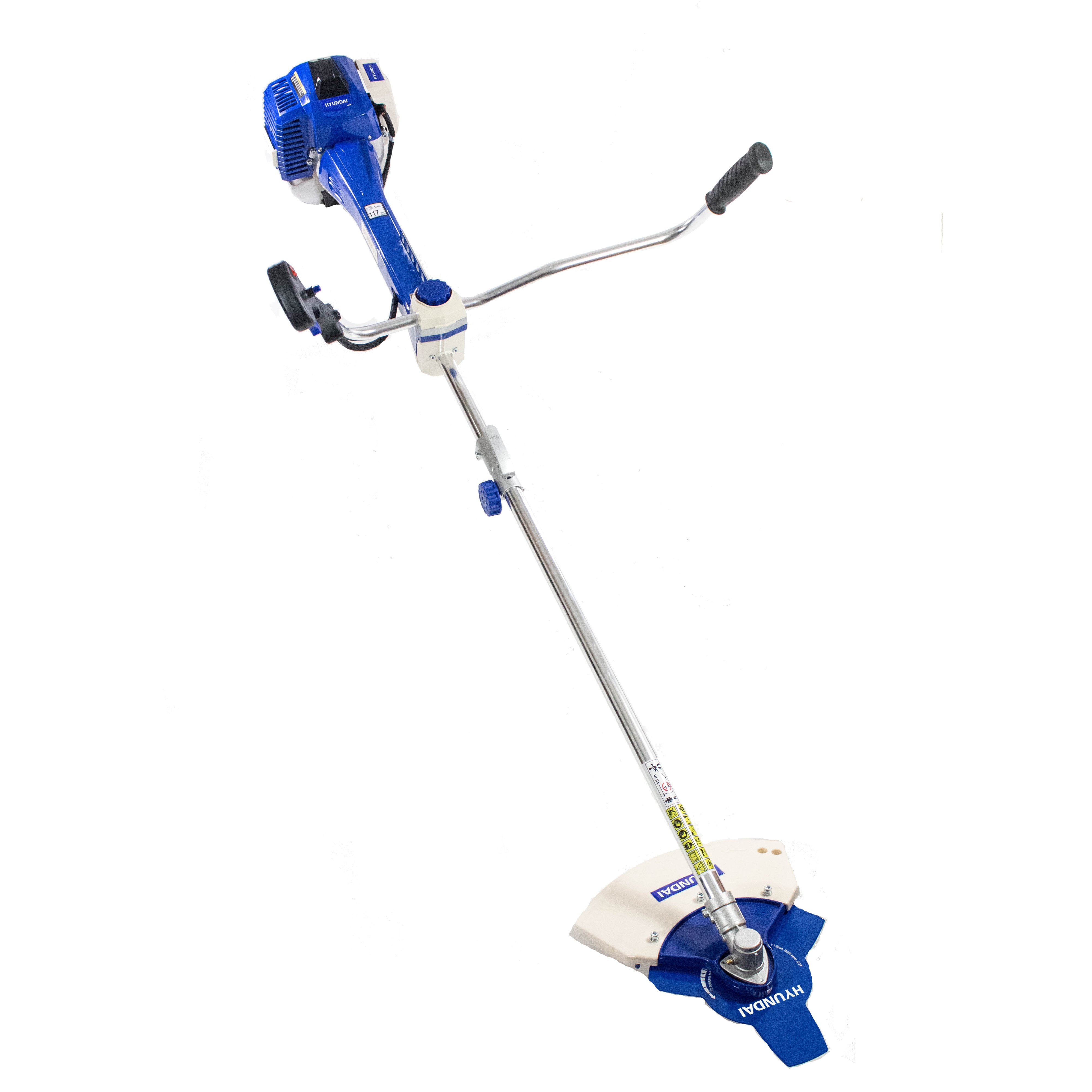 Hyundai 50.8cc Petrol Brushcutter Grass Trimmer with Cow Horn Handles