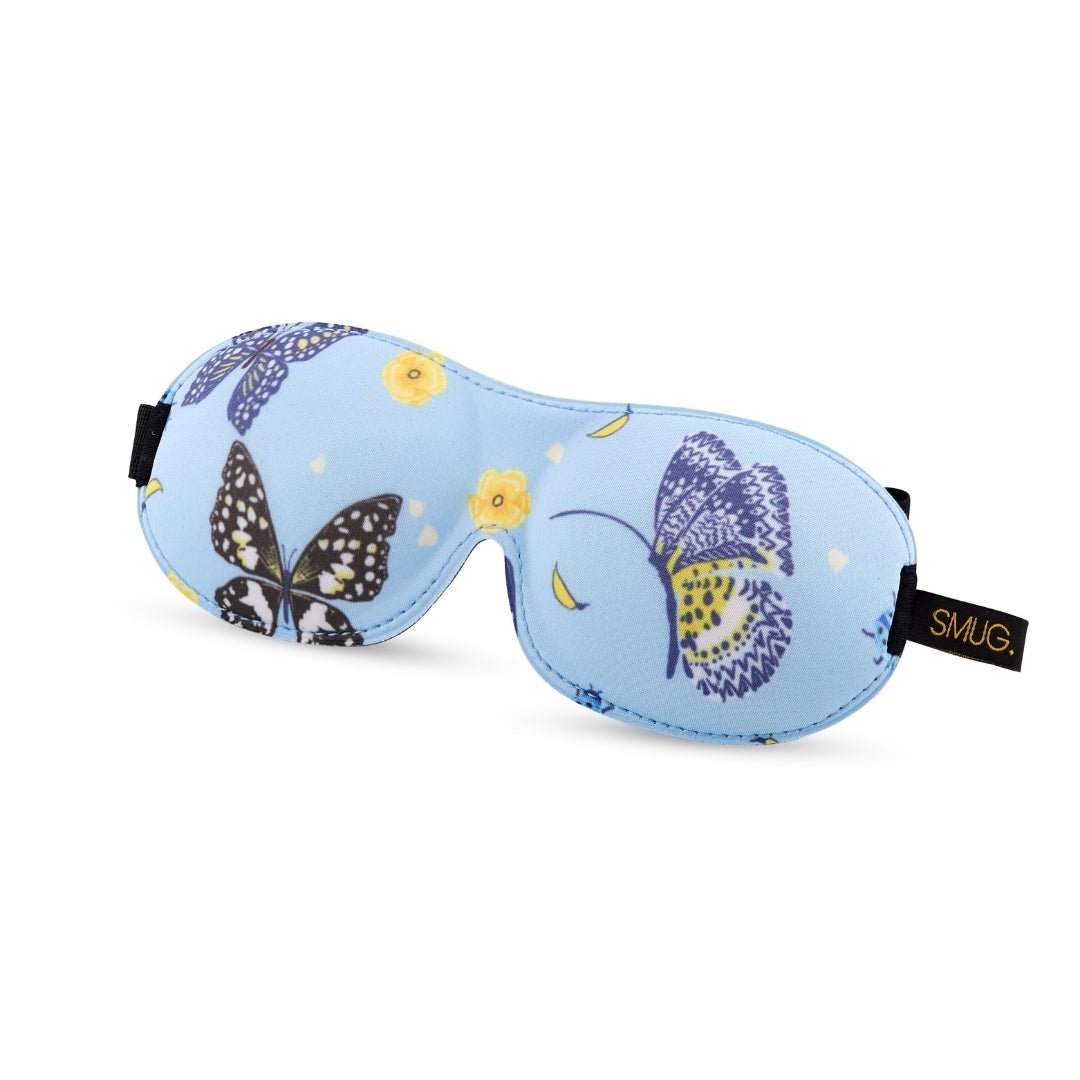 SMUG Contoured 3D Blackout Sleep Mask - Butterflies Print