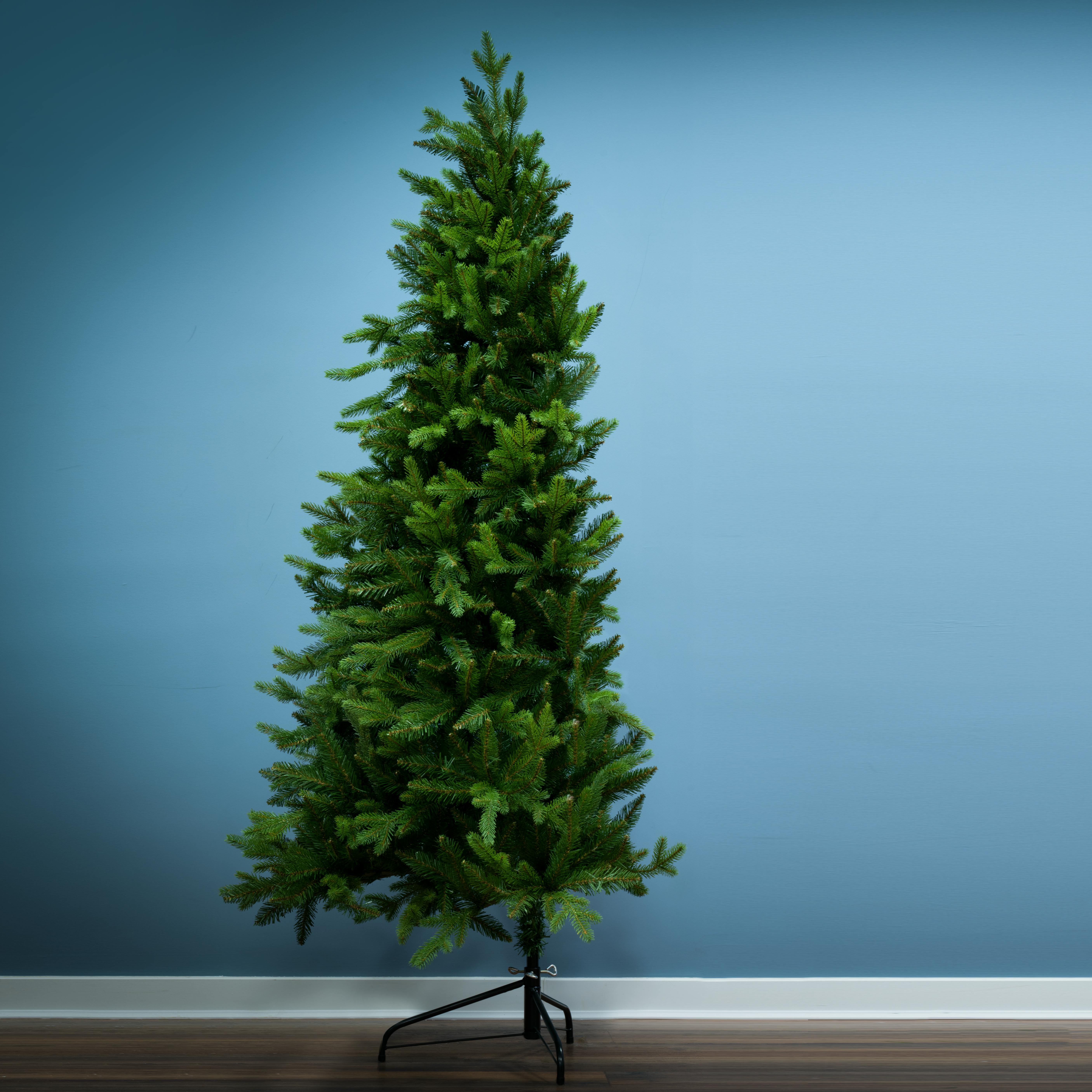 Christmas Tree World 6ft Woodland Pine Hinged Branches Half Tree